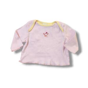 Y2K Cotton Embroidered Baby Girl Top